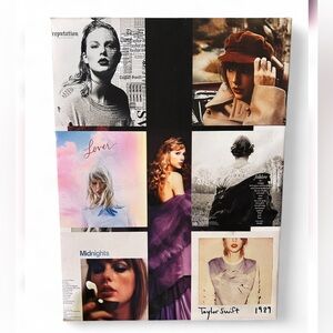 Taylor Swift Poster Collage - Purple, Pink, Black, Beige